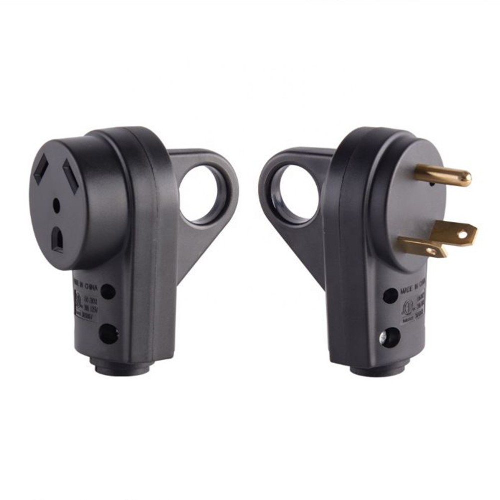 RV 30 AMP Receptacle Plug Male\u0026Female Power Cord End Replacement Electrical 125V